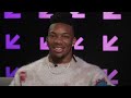 Bijan Robinson and Craig Allen in the 2023 SXSW Studio