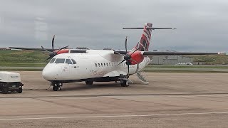 Loganair Atr 42-500 Shetland To Edinburgh Airport Full Flight Report