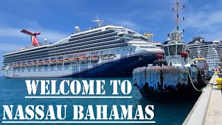 Nassau Bahamas Walk-Around Tugboats, Market, Beach, Shopping, Ships, Shells Carnival Sunshine Port