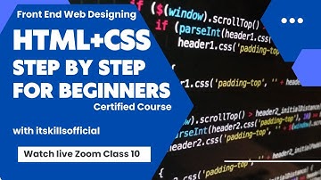 Web Designing Full Course/ Sublime Text Training In Urdu / Hindi Language Class 8 Part II