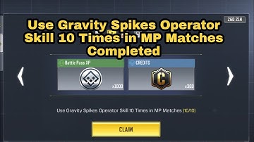 Use Gravity Spikes Operator Skill 10 Times in MP Matches | SEASONAL Master Operator COD MOBILE