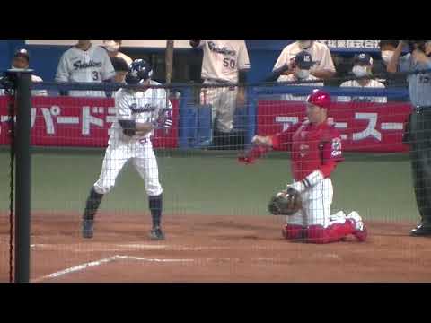 ヤクルト5番を打つ 山崎 晃大朗【ヤクルト×広島2020年8月5日】