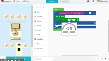 Lego Mindstorm Light Sensor Test