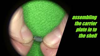 3D printed parts assembled using a microscope