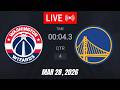 NBA LIVE! Golden State Warriors vs Washington Wizards | March 28, 2026 | 2026 NBA Season Live 2K