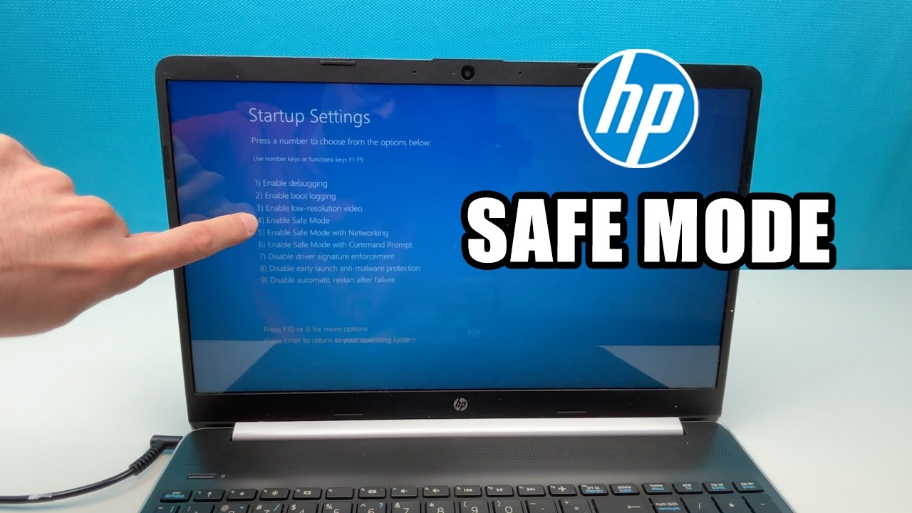 HP Laptop : How to Boot In Safe Mode - YouTube
