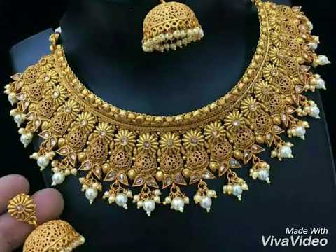 Gold Bridal Jewelry|Pakistani Jewelry-2017| HD | New Jewelry design - YouTube