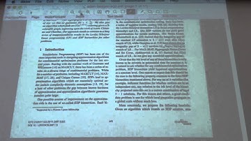 Advanced ALgorithms (Fall 2015) Lecture 11