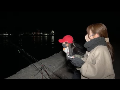 【魚釣りライブ】女2人でプチキャンプしながら大物狙って美味しいものを食べてます🤤