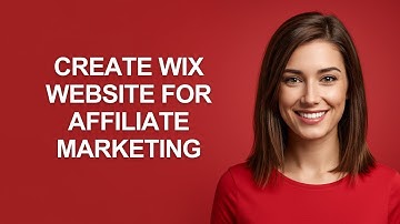 Create Wix Website For Affiliate Marketing - AshleyHowTo