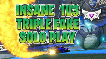 INSANE 1V3 TRIPLE FAKE SOLO PLAY | CLEAN CEILING SHOT REDIRECT | PRO 3V3 WITH GARRETTG & KRONOVI