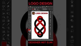 Infinity Loop Logo Design in Adobe Illustrator | Creative Abstract Vector Art #Shorts
