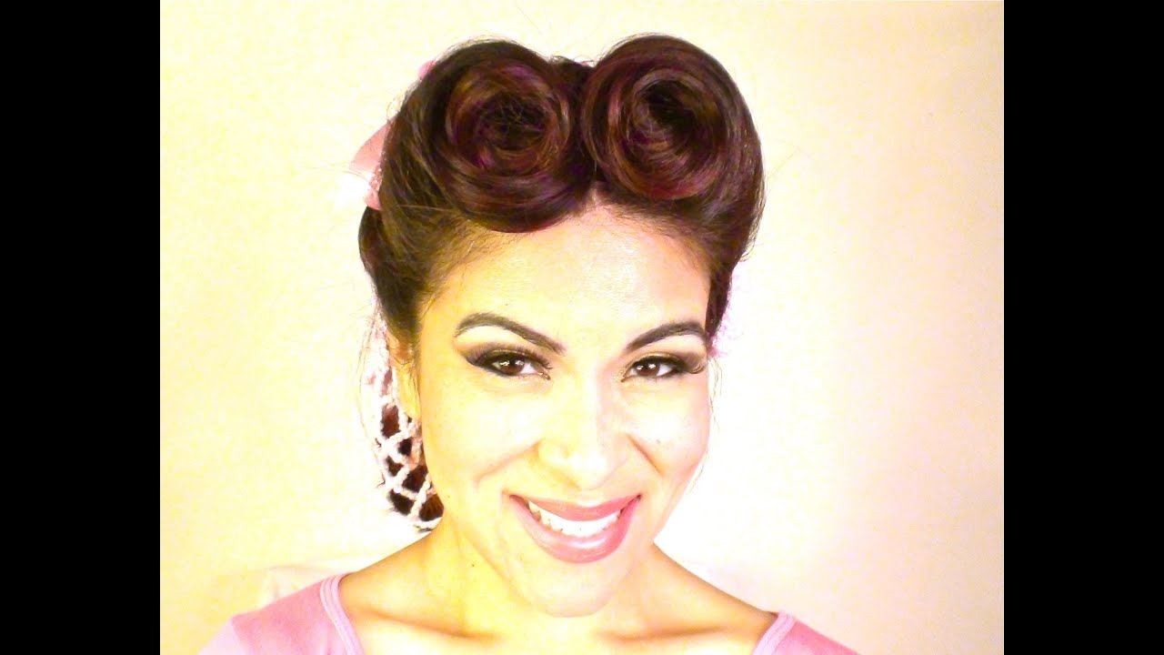 Easy Vintage-y Updo (With snood)