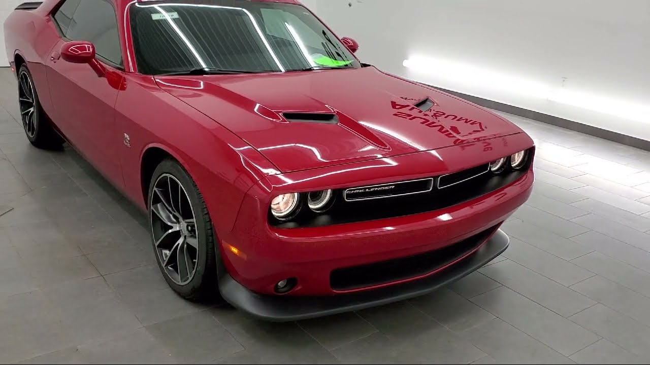 2015 Dodge Challenger R/T Scat Pack Redline Red Tricoat Pearl Used. walk around for sale in Fond Du