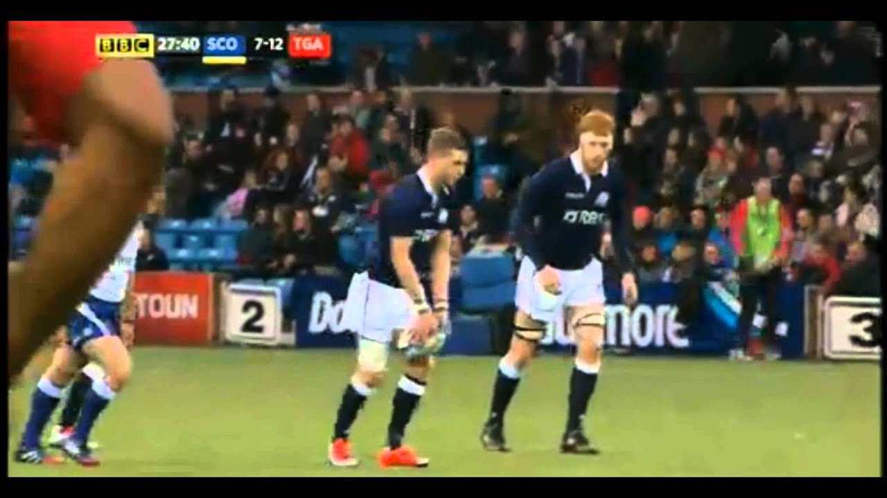 Scotland vs Tonga First Half Rugby Autumn Internationals