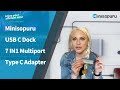 Review: USB C Hub Ethernet, Minisopuru USB C Dock 4K HDMI Adapter,7 IN1 Multiport Type C Adapter