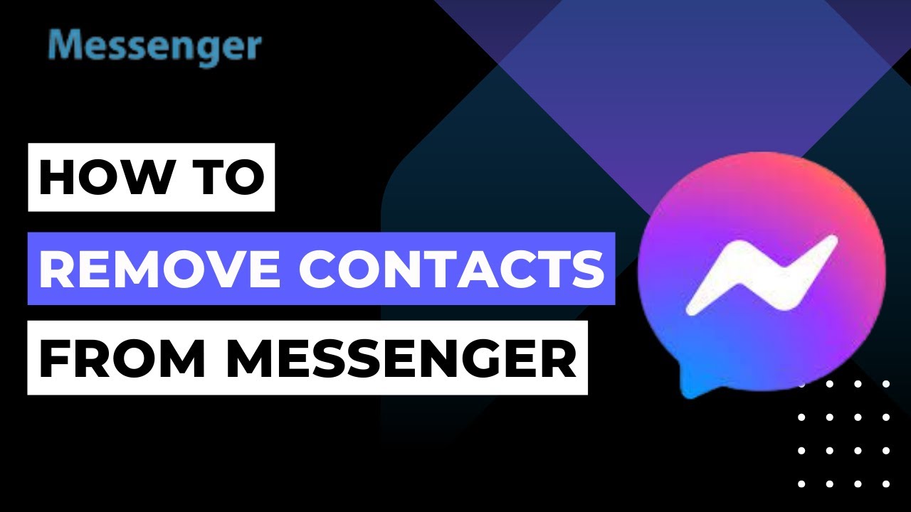 How To Remove Contacts From Facebook Messenger 2023 YouTube