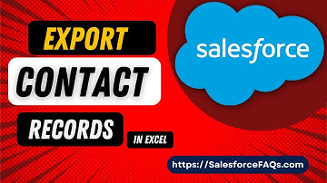 How to Export Contacts in Salesforce | Export Contacts using Data loader in Salesforce