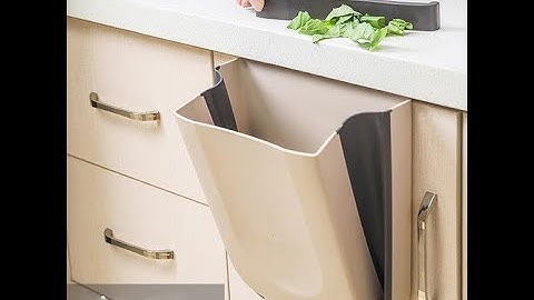 Thùng rác gấp gọn treo cánh tủ bếp có bền như quảng cáo không?