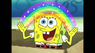 being conceited only leaves you sad - Rainbow SpongeBob
