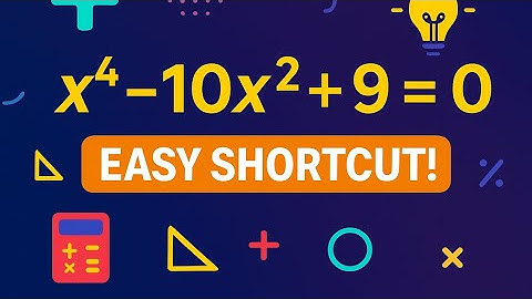 How to Solve a Quartic polynomial equation Using an EASY Shortcut (Speedrun) #maths #wow #skills