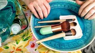 Cleaning Brushes ASMR {Soap, Water, Sponge - Soft Spoken} Tapping/Scratching