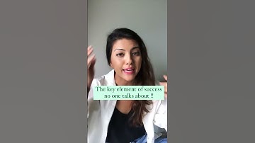 Key Elements of success non one talks about!