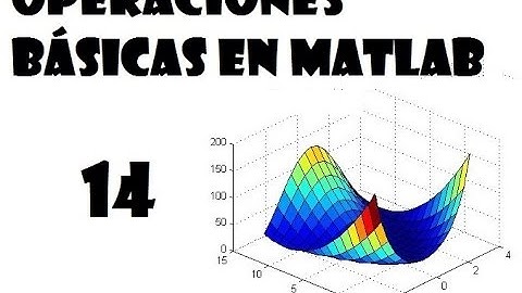 🖥. Operaciones básicas en Matlab