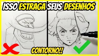 NUNCA CONTORNE seus desenhos (ARTE FINAL como fazer)