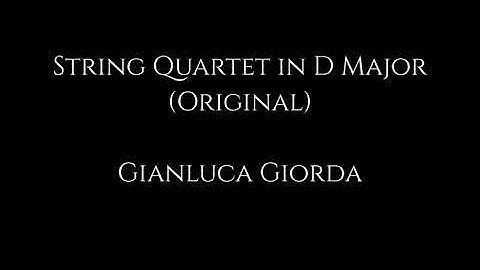 String Quartet in D Major (Original)