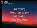 Aku sayang kamu lyrics