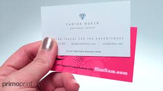 Glossy UV vs. Matte Business Card Stock | Primoprint screenshot 3