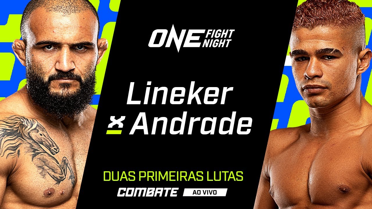 AO VIVO | ONE FIGHT NIGHT 7: LINEKER X ANDRADE | DUAS PRIMEIRAS LUTAS | combate.globo