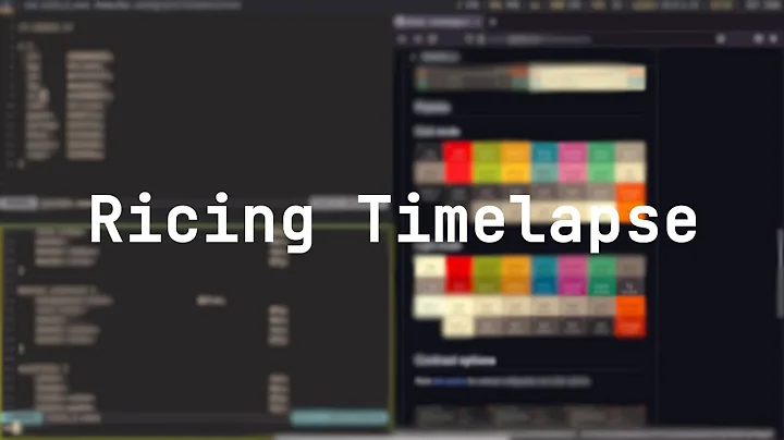 Arch Linux Ricing Timelapse | i3wm | Rofi | Polybar
