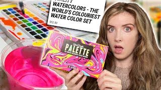 Testing WORLDS MOST COLORFUL Watercolor Paint?!