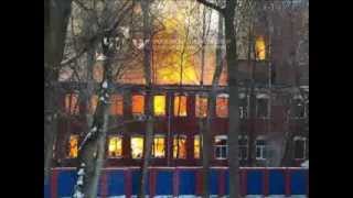 Бизнес центр горит на юго западе Москвы 1 02 14 Бизнес центр горит на юго западе Москвы 1 02 14