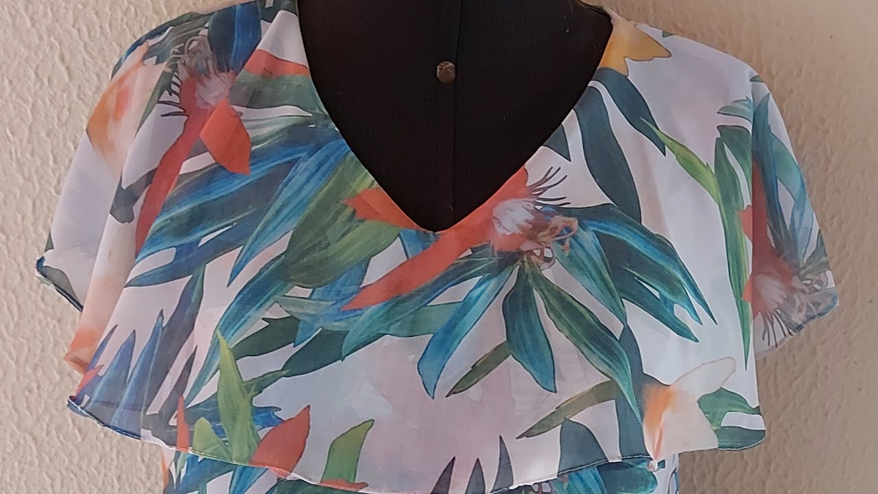 Blusa tamanho G de crepe fácil!