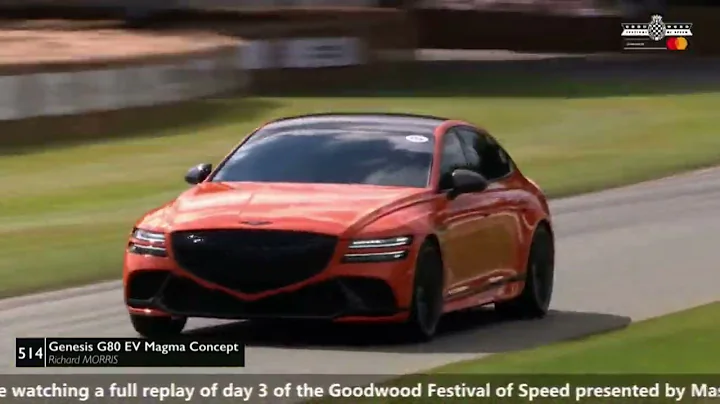 Genesis G80 EV Magma concept in Goodwood Festival of Speed