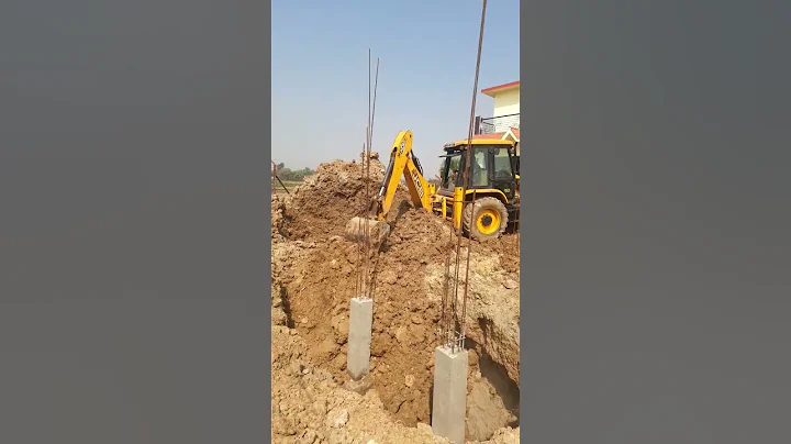 plinth filling with JCB3dx in building #construction #jcb3dx #shorts