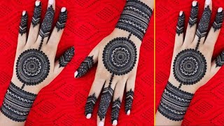 Easy Gol Tikki Mehndi Design For Beginners | Bridal Arabic Flower Mehndi Design | Simple Mehndi