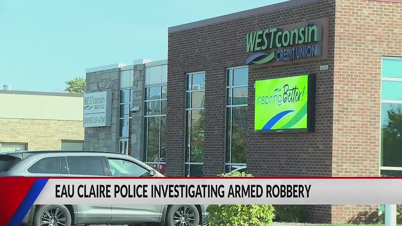 Eau Claire Police investigating armed credit union robbery - YouTube
