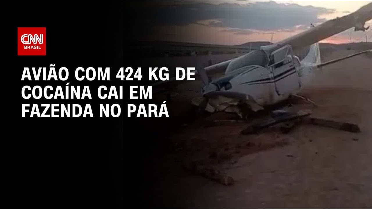 Avião cai com 424 kg de cocaína no Pará | AGORA CNN
