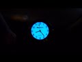 Marlin's Motorcycle Clock Back-lit EL White Clock