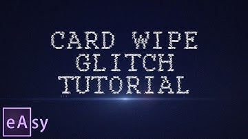 Card Wipe Glitch | Easy After Effects tutorial by IlyaG