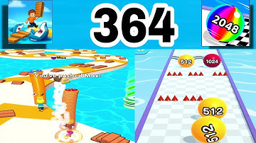 Shortcut Run VS Ball Run 2048: GameplayWalkthrough All Levels ( part 364)