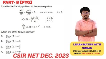 CSIR NET DEC. 2023 PDE PYQ || Part - B by Suman Sir #maths #csirnet #pyq #sumansir 