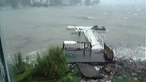 Floating Dock Sections During Crashing Storm Waves | EZ Dock