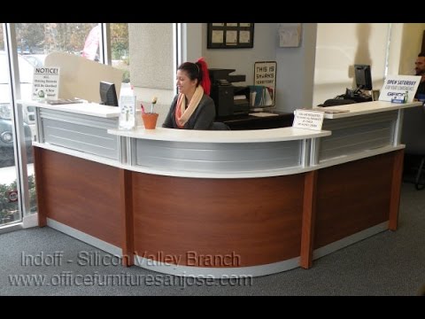 Modern Reception Desk Rounded Front From Indoff Featured On