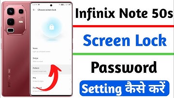 Infinix note 50s 5g screen lock setting kaise kare | how to set pattern lock in infinix note 50s
