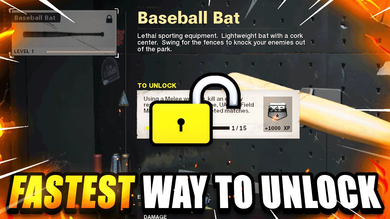 FASTEST WAY TO UNLOCK THE "BASEBALL BAT" IN COLD WAR.. HOW TO UNLOCK FAST! (New DLC Weapon Cold War)
